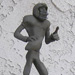 Thumbnail of a stylized sculpture football player